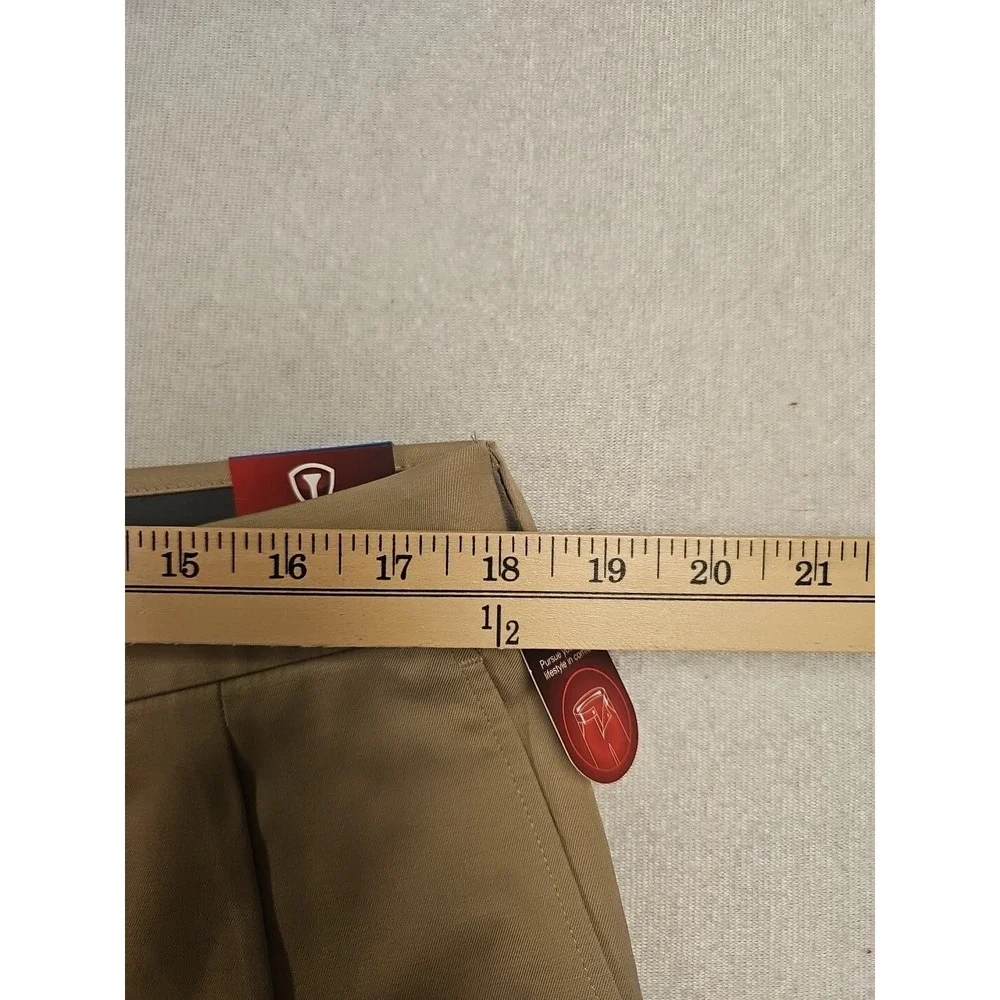 Pro Tour Mens Motionplay 360 Comfort Stretch Tech Shorts Khaki‎ Pleated PZBS7021